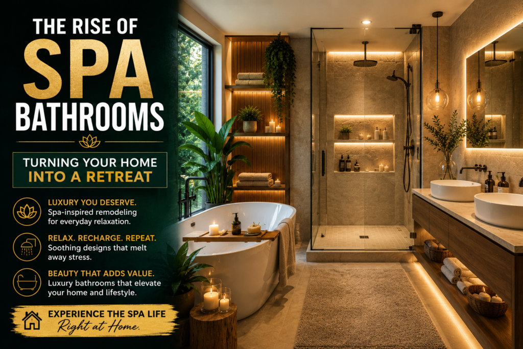 Luxury spa bathroom remodeling and renovation for a relaxing home retreat